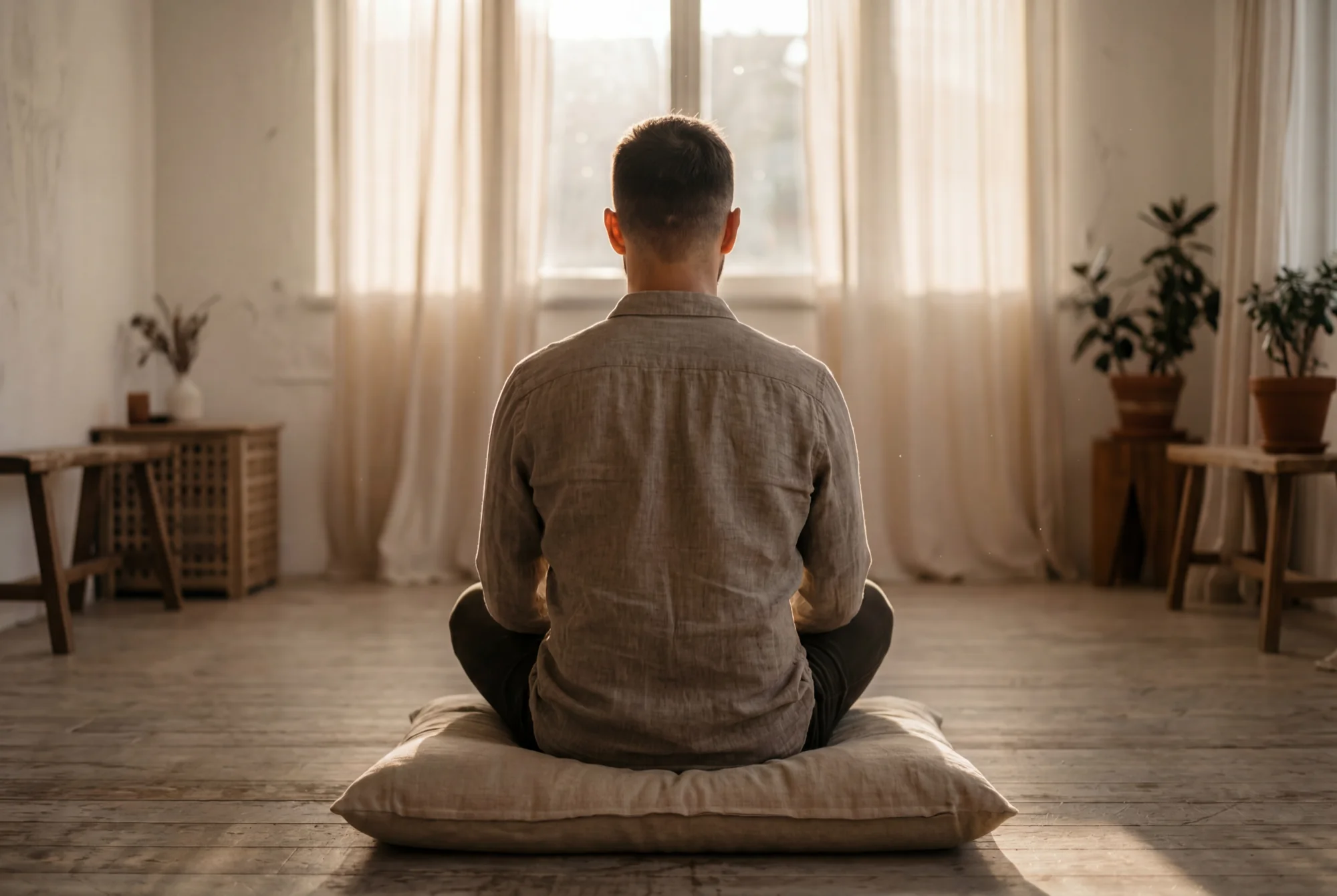 ThetaHealing® — meditative session in serene backlight